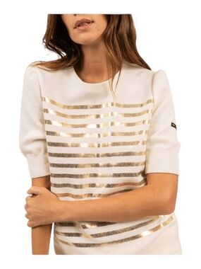 NWOT Saint James Florensac Puff Sleeve Sweater 10